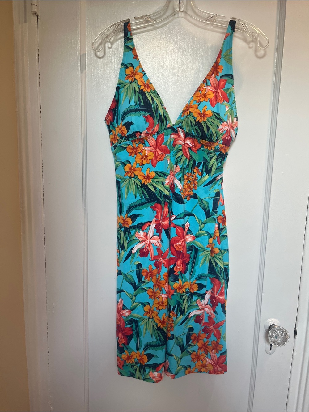 Tommy Bahama Turquoise Tropical Floral Sundress -  -Medium. Make an IOFFER !